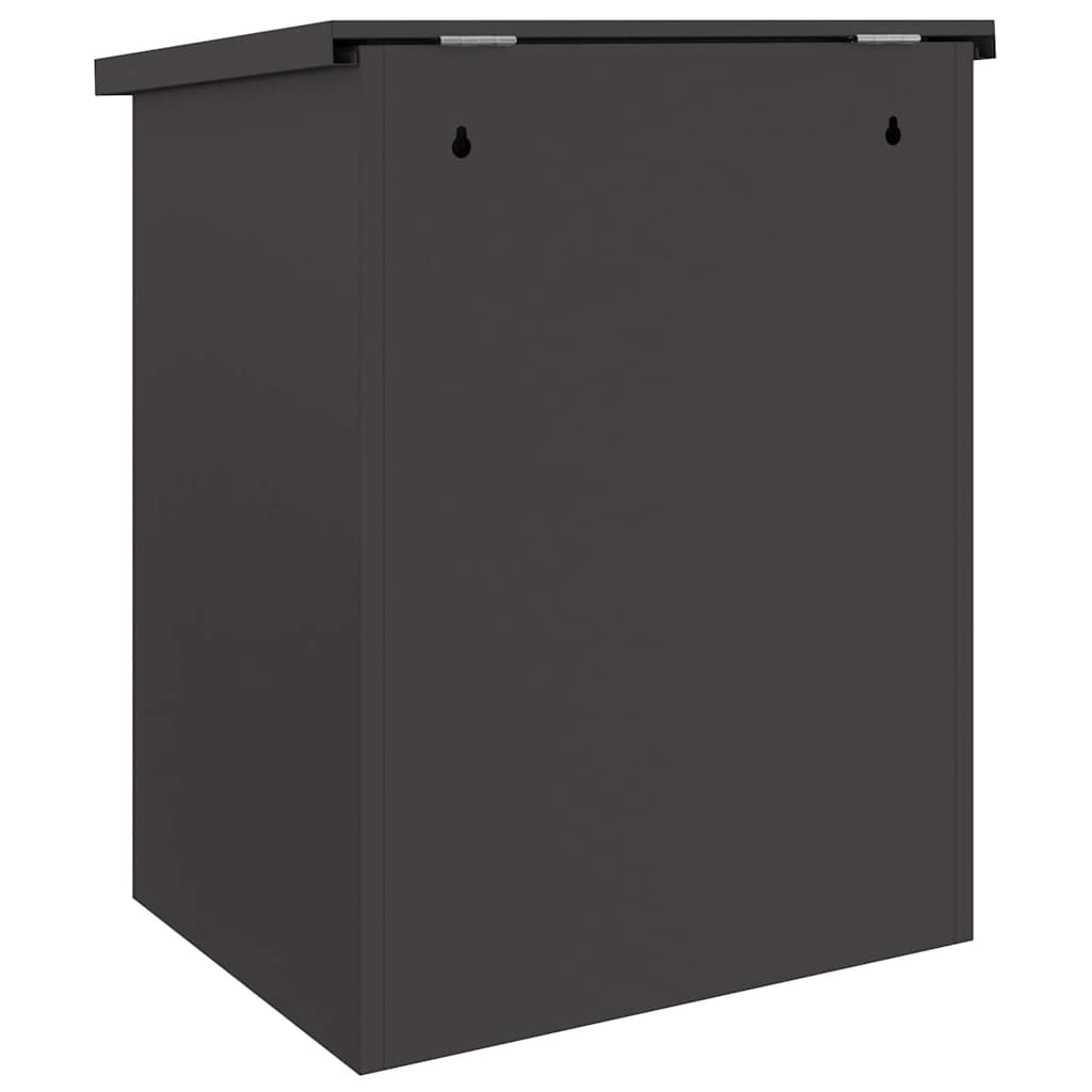 Boîte de dépôt de colis Noir 44 x 35 x 59 cm Acier