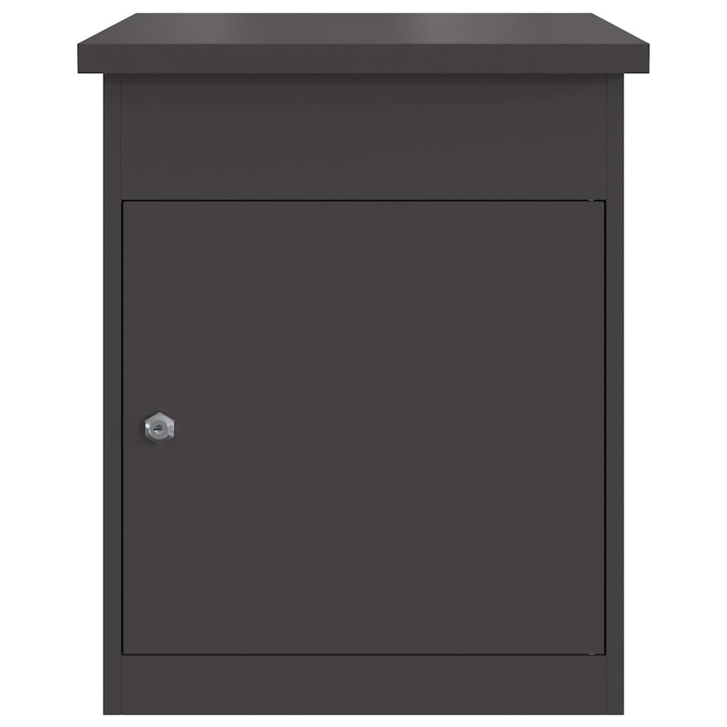 Boîte de dépôt de colis Noir 44 x 35 x 59 cm Acier