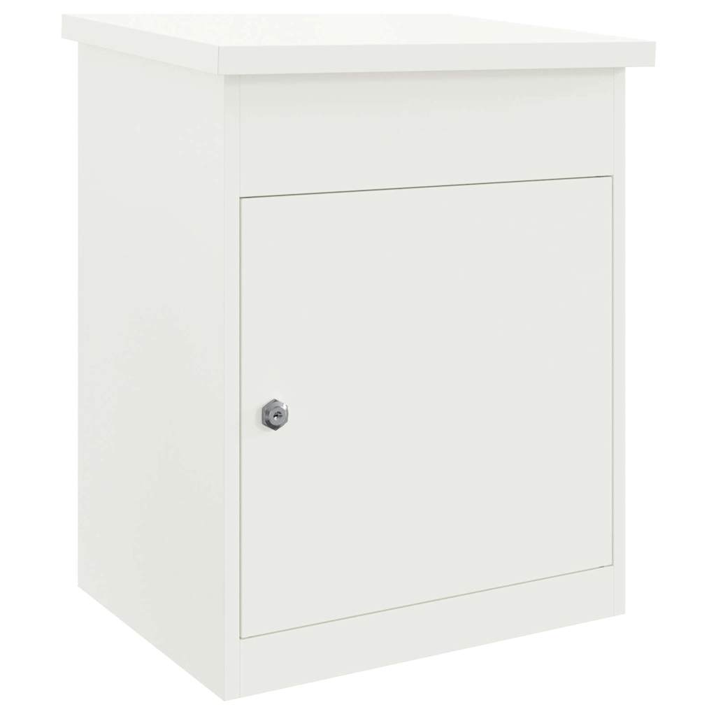Boîte de dépôt de colis Blanc 44 x 35 x 59 cm Acier
