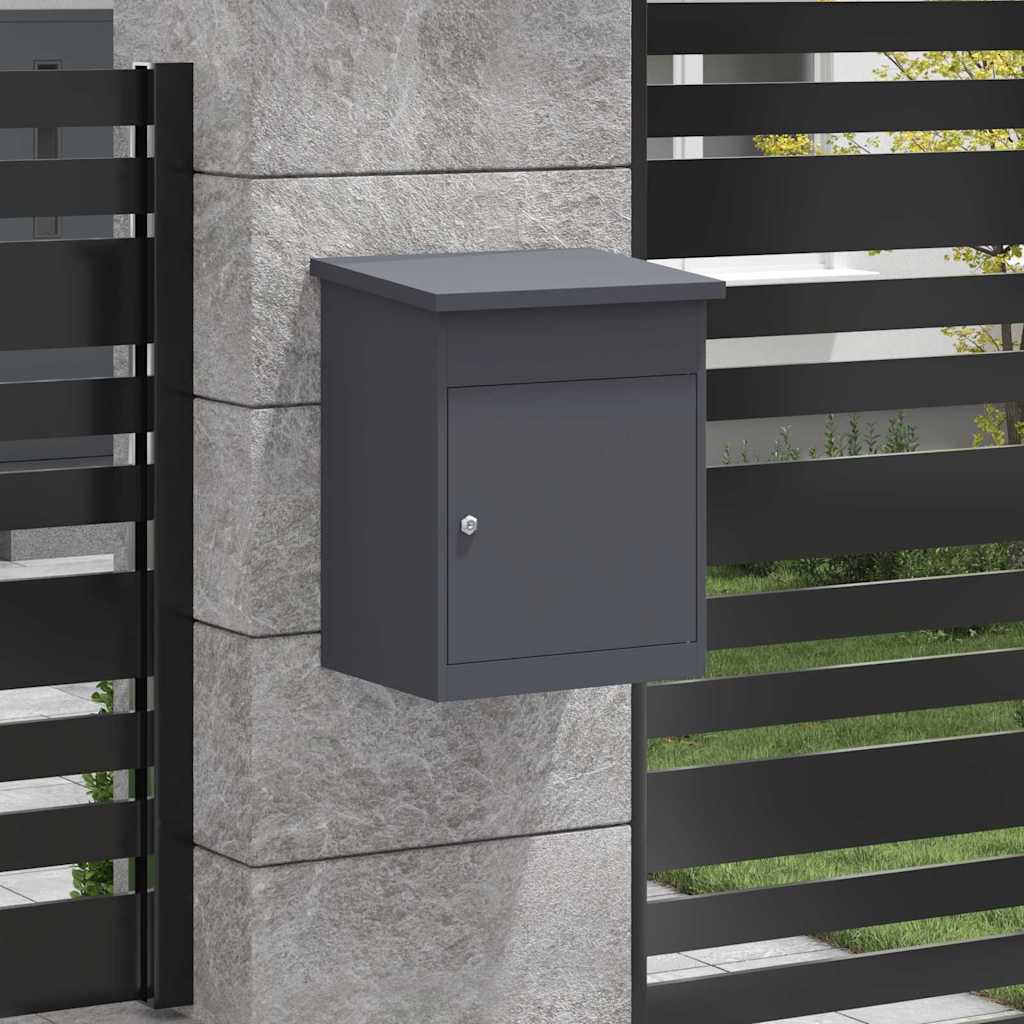 Boîte de dépôt de colis Anthracite 44 x 35 x 59 cm Acier