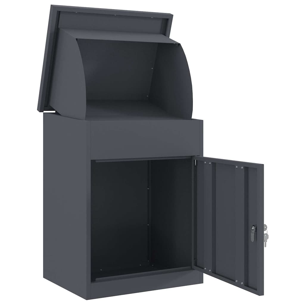 Boîte de dépôt de colis Anthracite 44 x 35 x 59 cm Acier