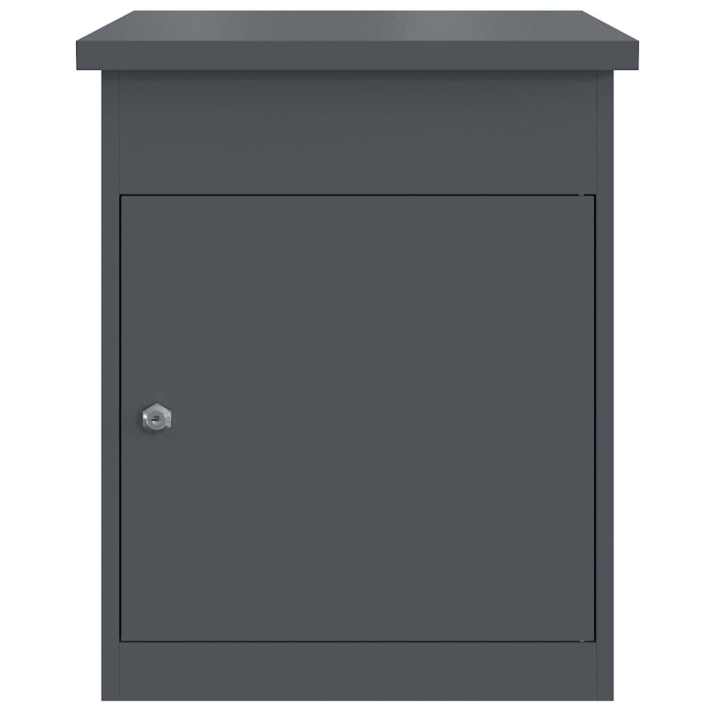 Boîte de dépôt de colis Anthracite 44 x 35 x 59 cm Acier
