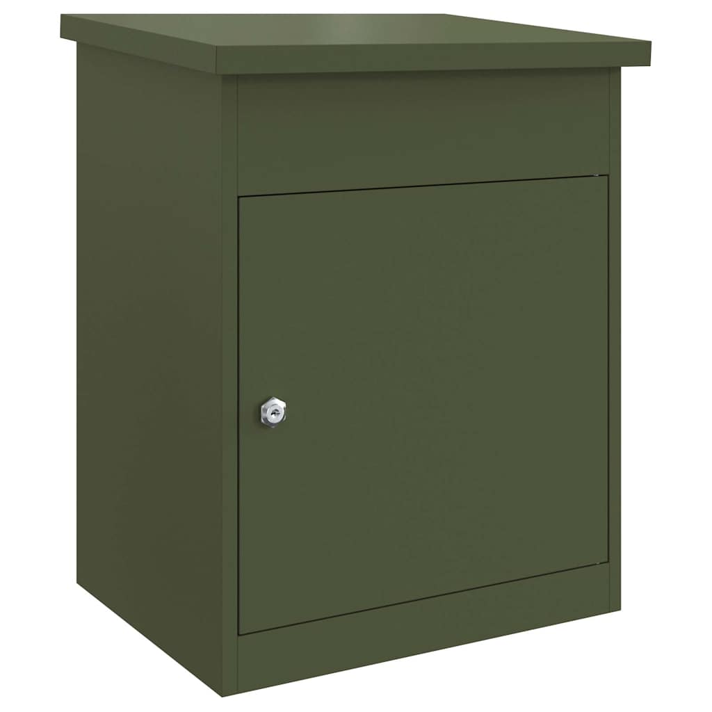 Boîte de dépôt de colis Vert olive 44 x 35 x 59 cm Acier