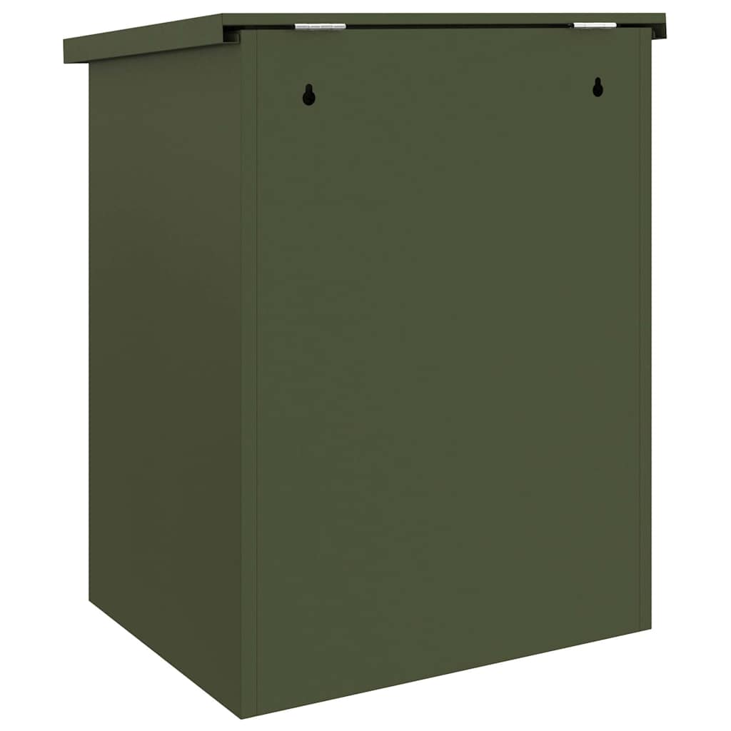 Boîte de dépôt de colis Vert olive 44 x 35 x 59 cm Acier