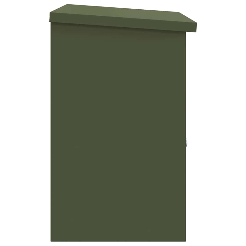 Boîte de dépôt de colis Vert olive 44 x 35 x 59 cm Acier