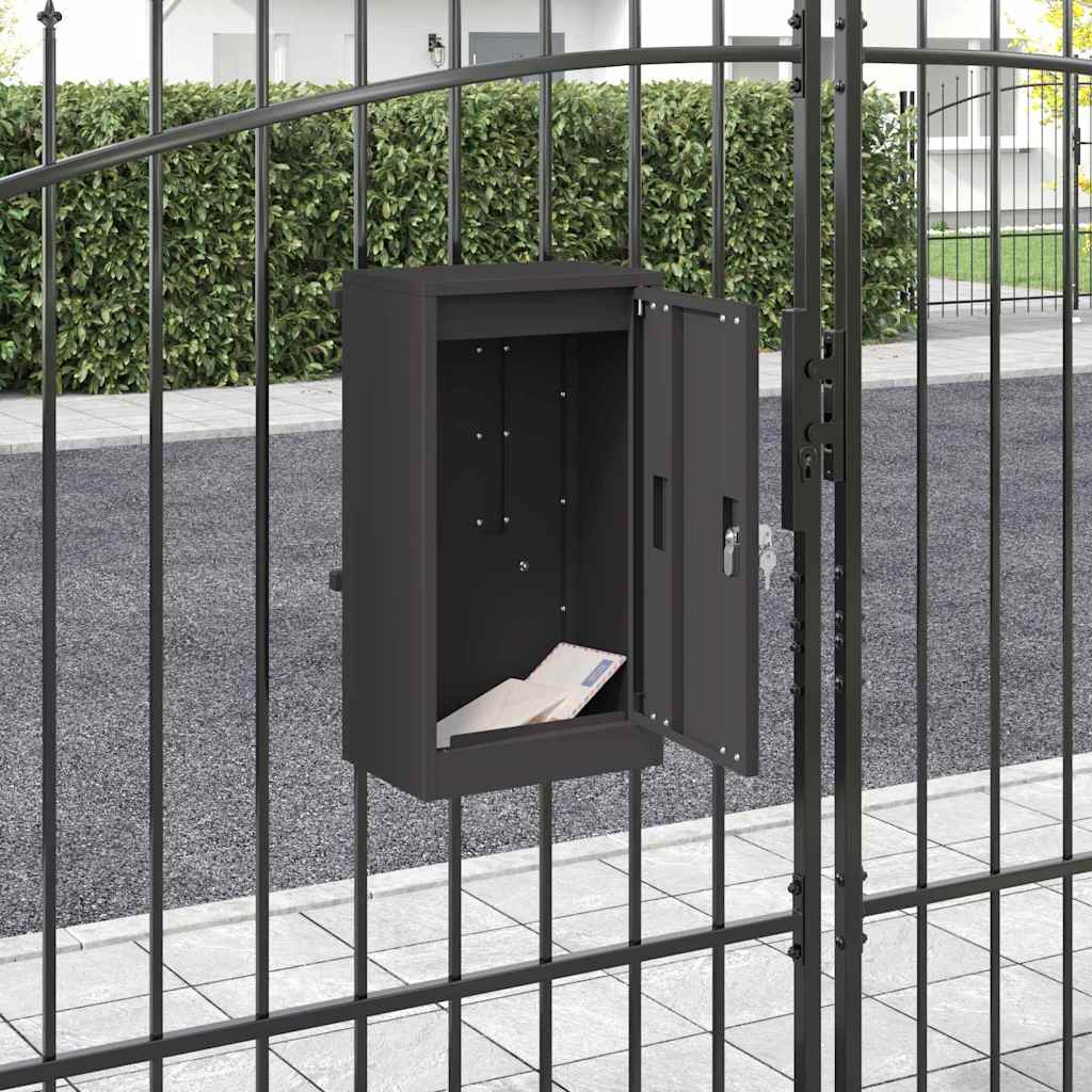 boîte aux lettres Noir 30 x 23 x 55 cm Acier