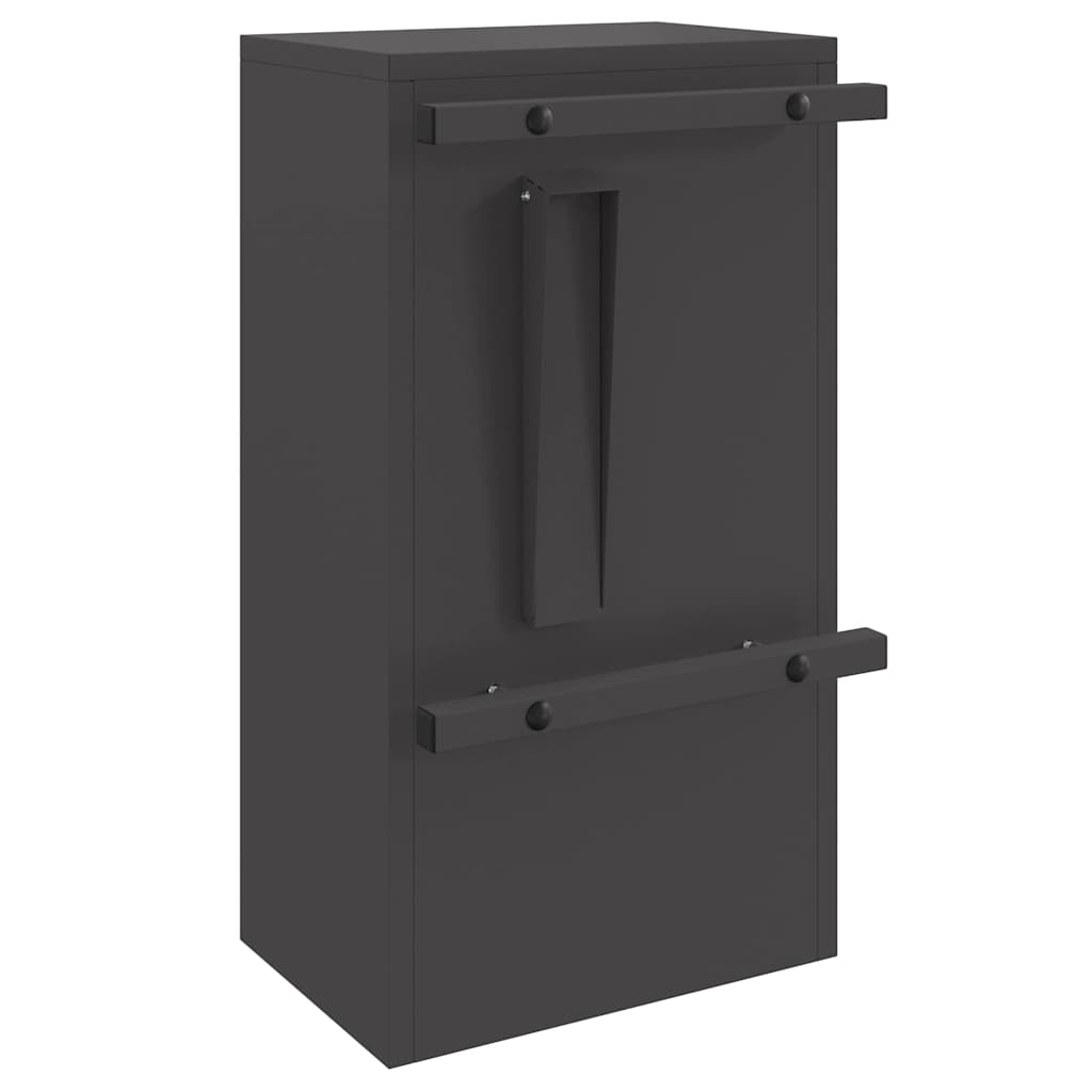 boîte aux lettres Noir 30 x 23 x 55 cm Acier
