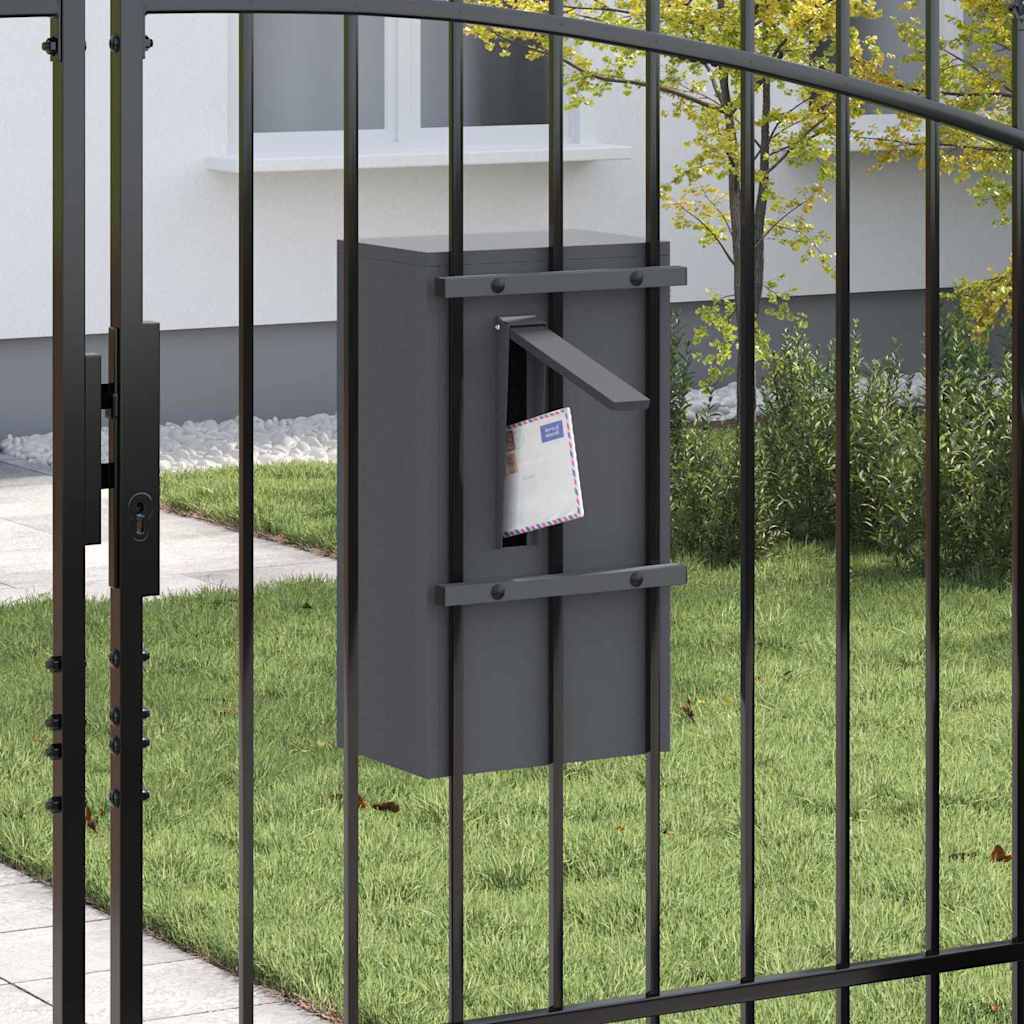boîte aux lettres Anthracite 30 x 23 x 55 cm Acier