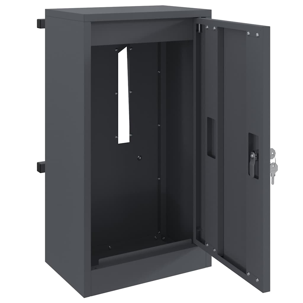 boîte aux lettres Anthracite 30 x 23 x 55 cm Acier