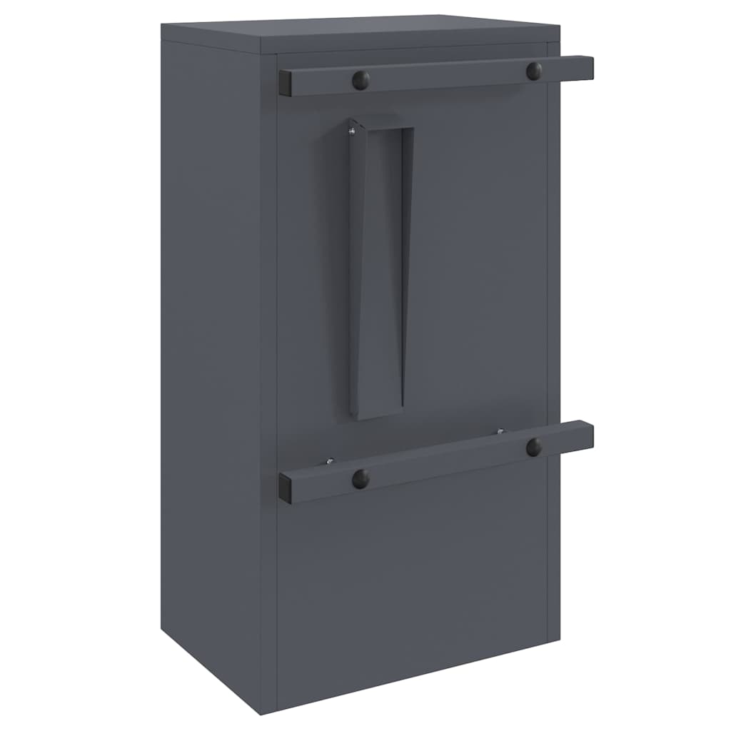boîte aux lettres Anthracite 30 x 23 x 55 cm Acier