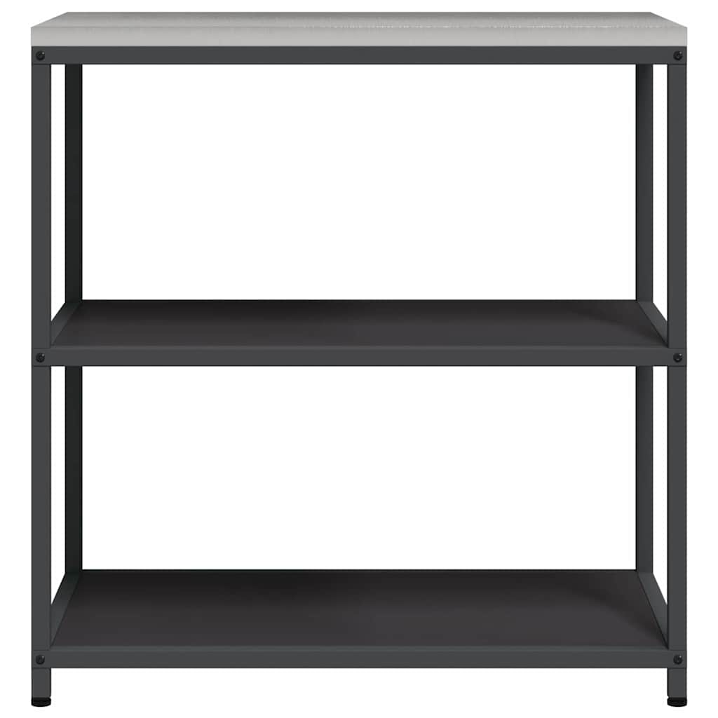 Étagère de rangement de cuisine avec étagère Noir Acier