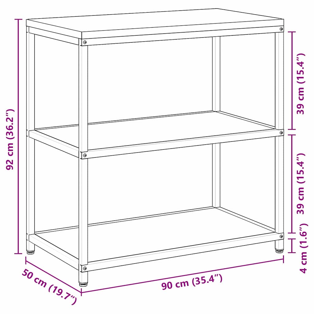 Étagère de rangement de cuisine avec étagère Blanc Acier