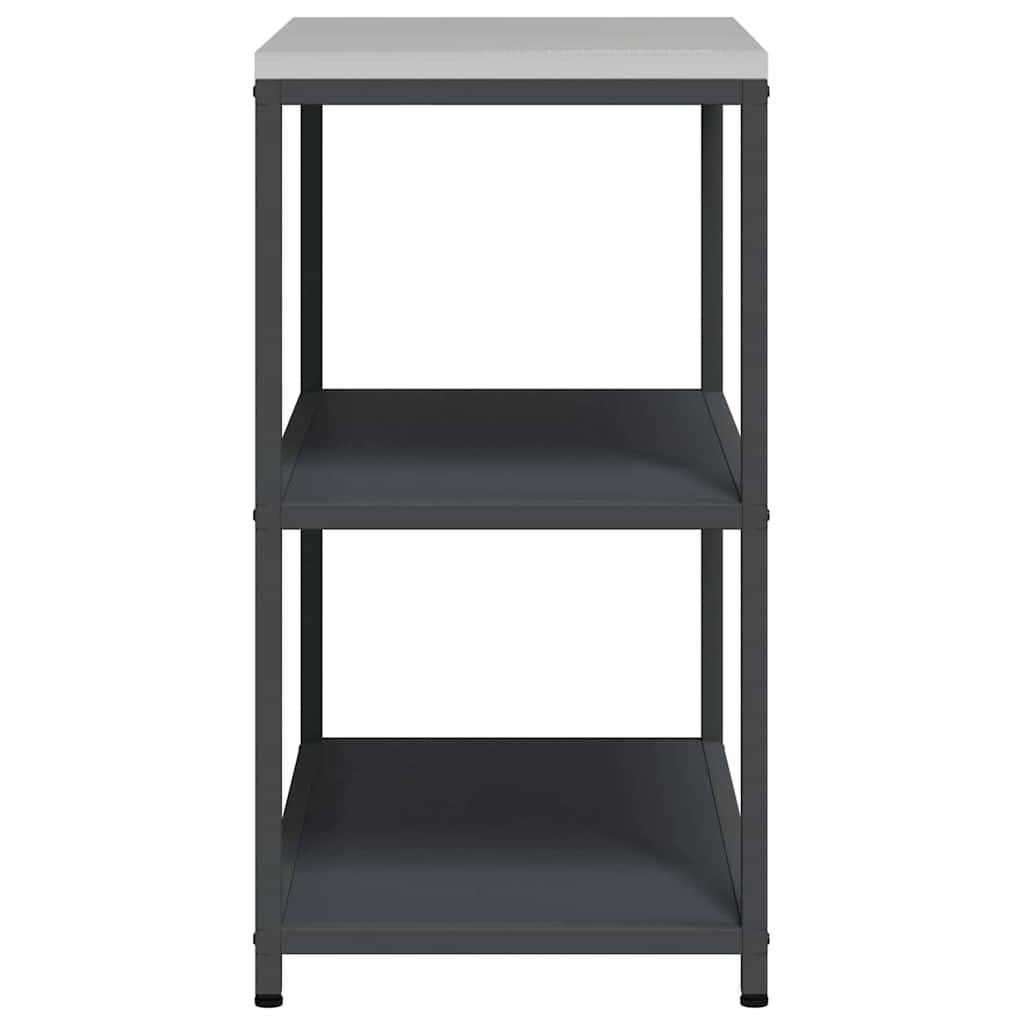 Étagère de rangement de cuisine avec étagère Anthracite Acier
