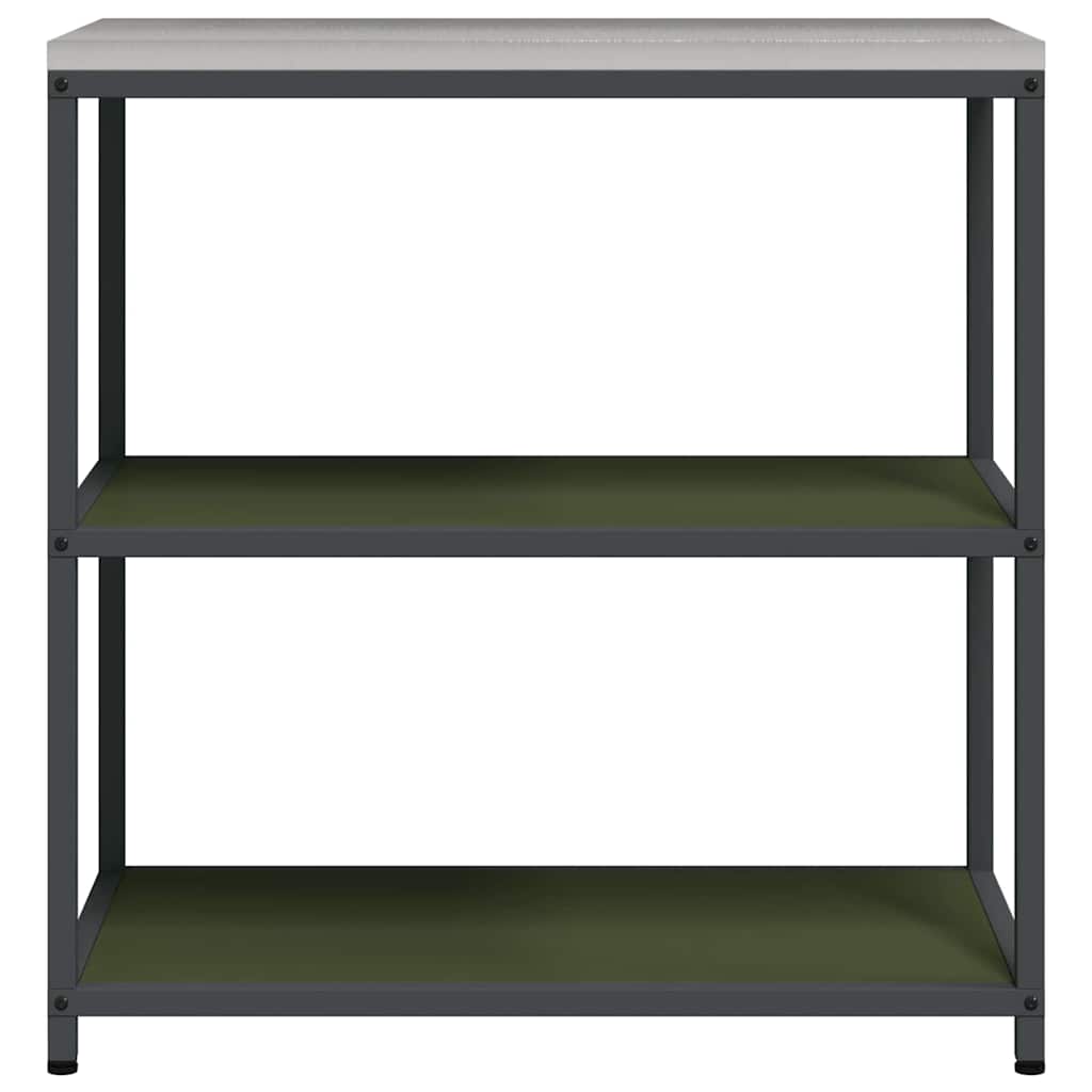 Étagère de rangement de cuisine avec étagère Vert olive Acier