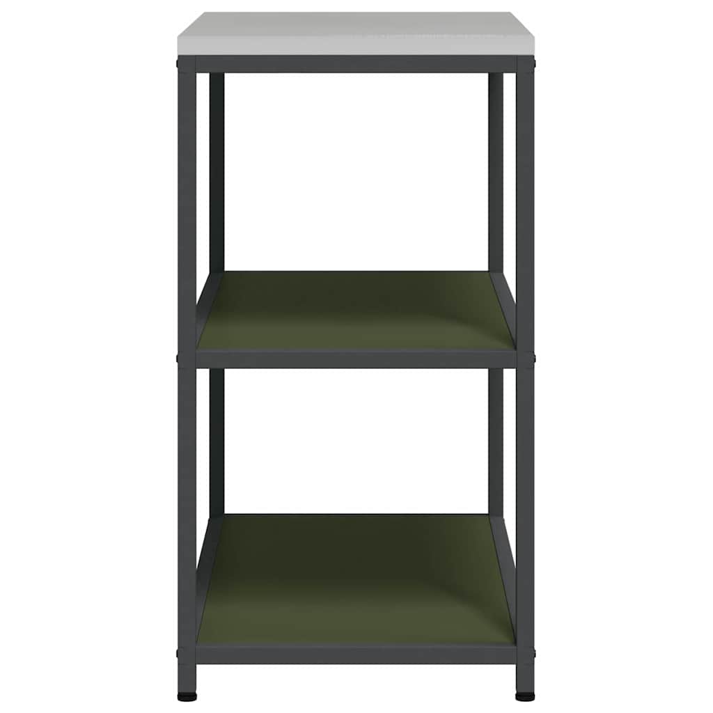Étagère de rangement de cuisine avec étagère Vert olive Acier
