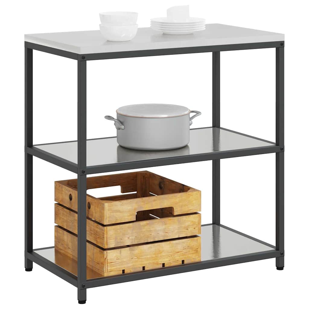 Étagère de rangement de cuisine Argenté Acier inoxydable