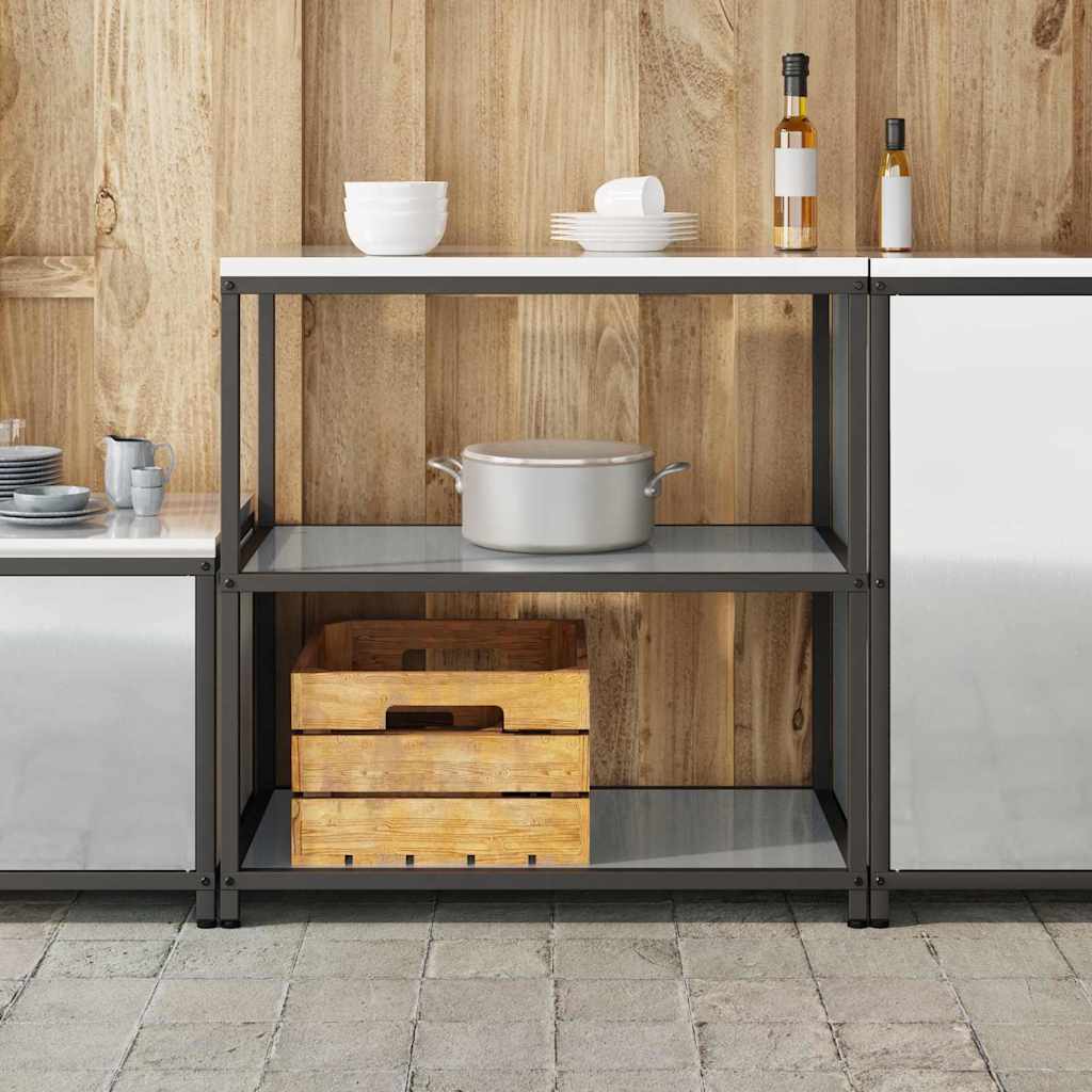 Étagère de rangement de cuisine Argenté Acier galvanisé