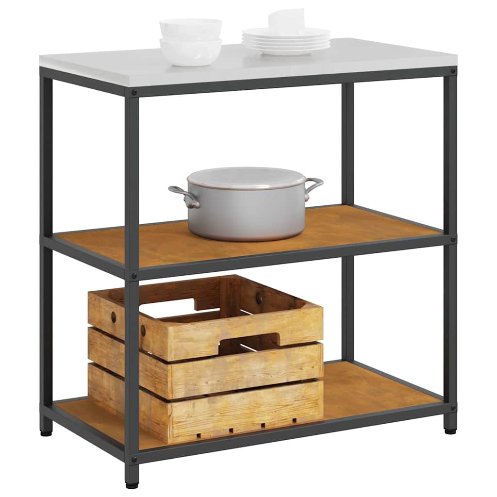 Étagère de rangement de cuisine avec étagère Rouillé