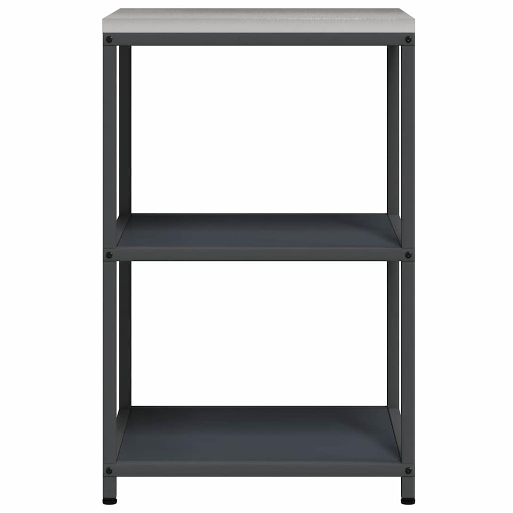 Étagère de rangement de cuisine avec étagère Anthracite Acier