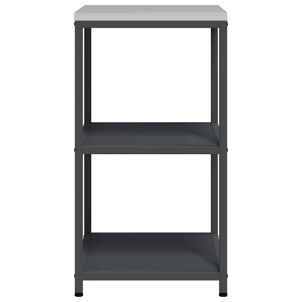 Étagère de rangement de cuisine avec étagère Anthracite Acier