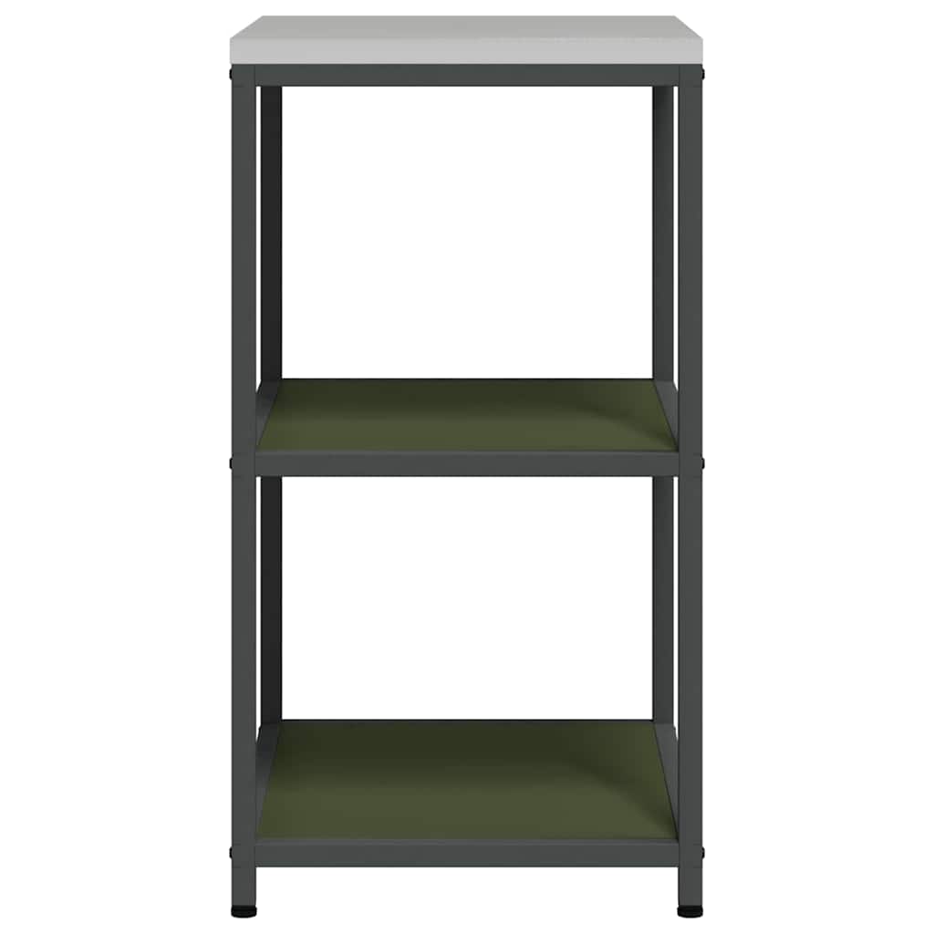 Étagère de rangement de cuisine avec étagère Vert olive Acier