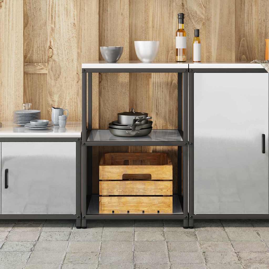 Étagère de rangement de cuisine Argenté Acier galvanisé