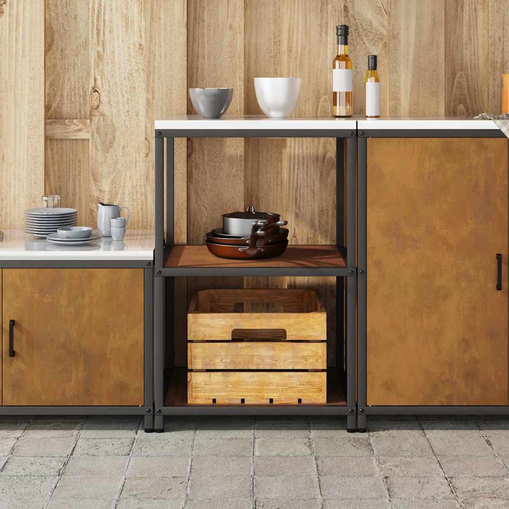 Étagère de rangement de cuisine avec étagère Rouillé