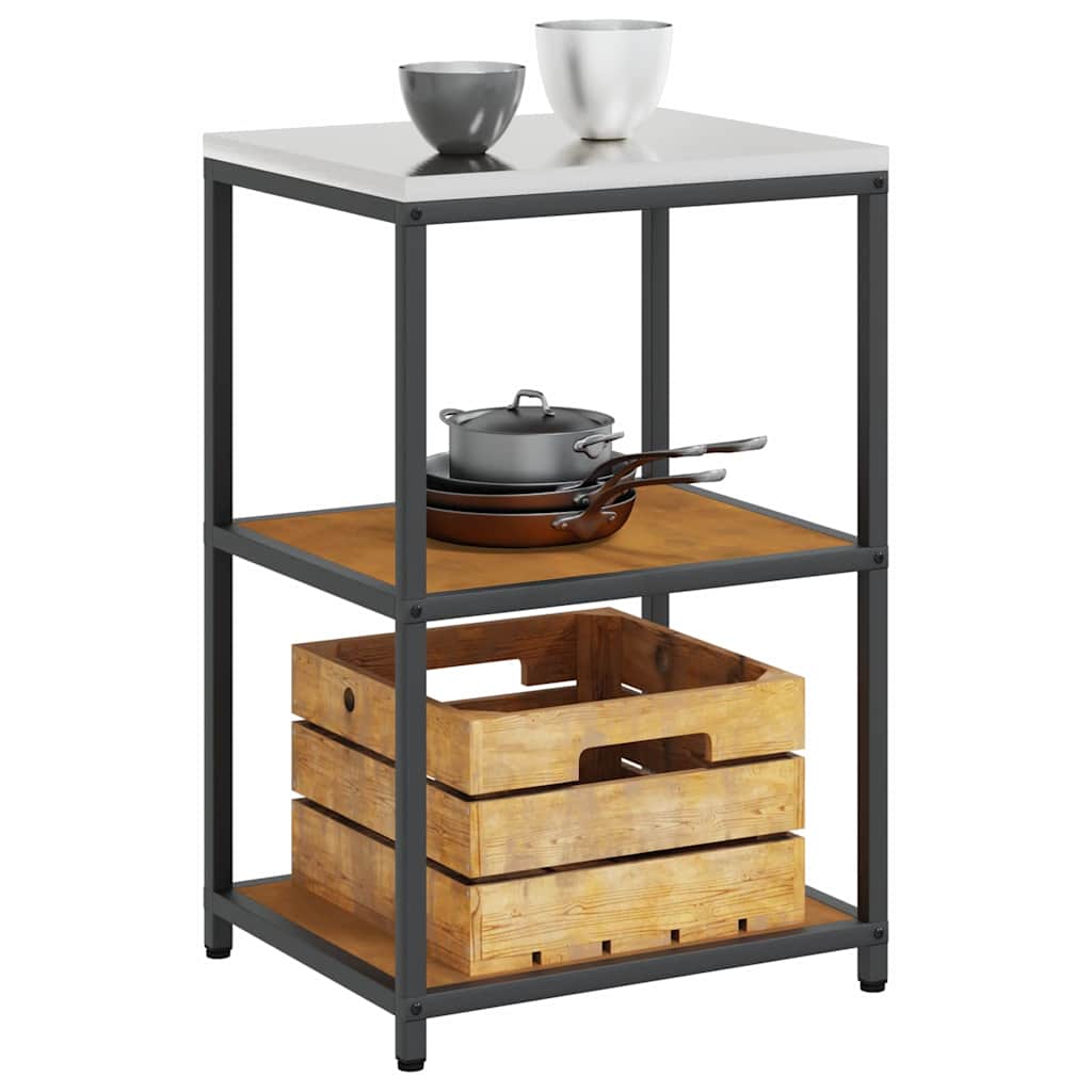Étagère de rangement de cuisine avec étagère Rouillé