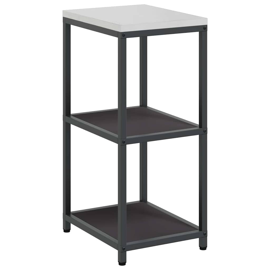 Étagère de rangement de cuisine avec étagère Noir Acier