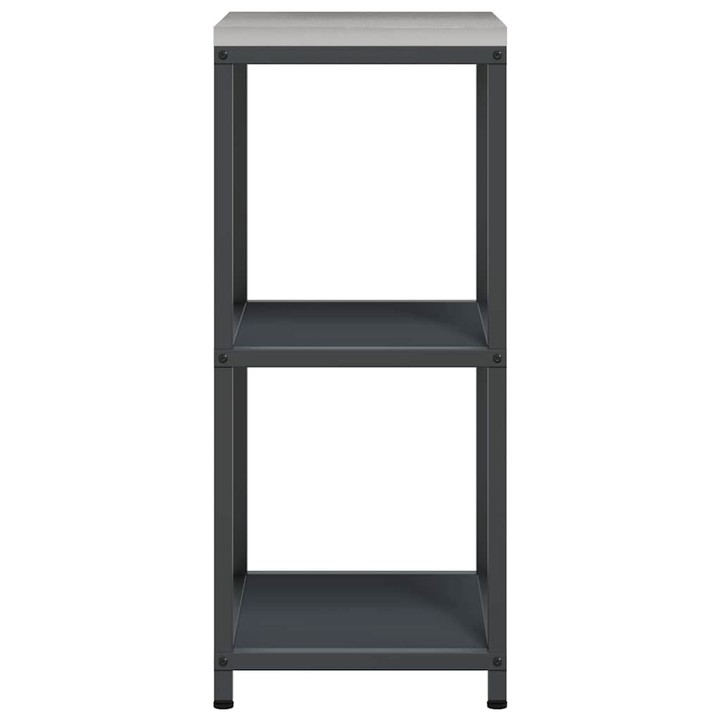 Étagère de rangement de cuisine avec étagère Anthracite Acier