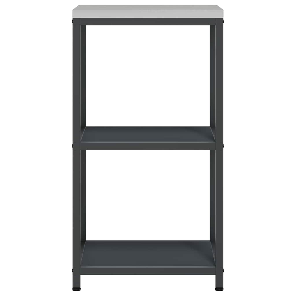 Étagère de rangement de cuisine avec étagère Anthracite Acier
