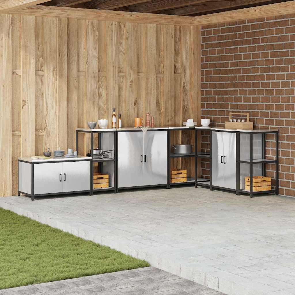 Étagère de rangement de cuisine Argenté Acier inoxydable
