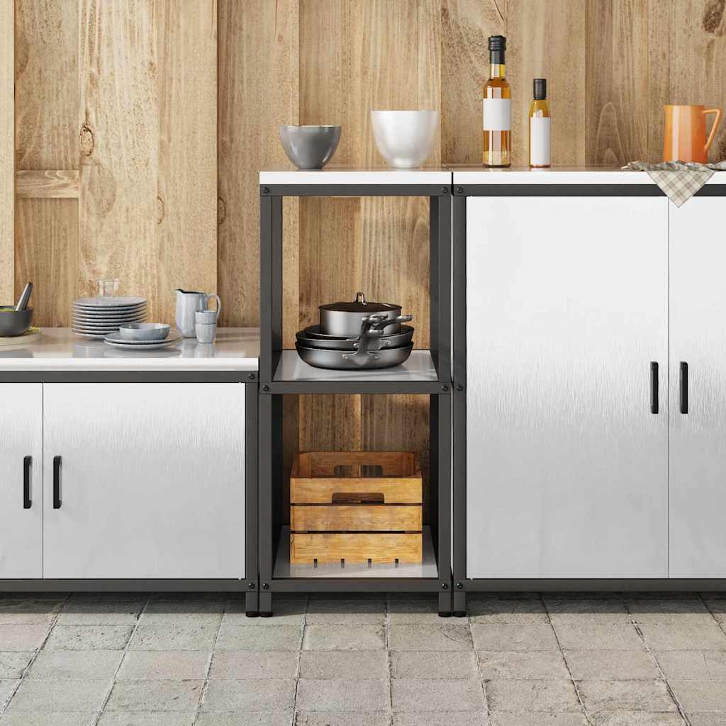 Étagère de rangement de cuisine Argenté Acier inoxydable
