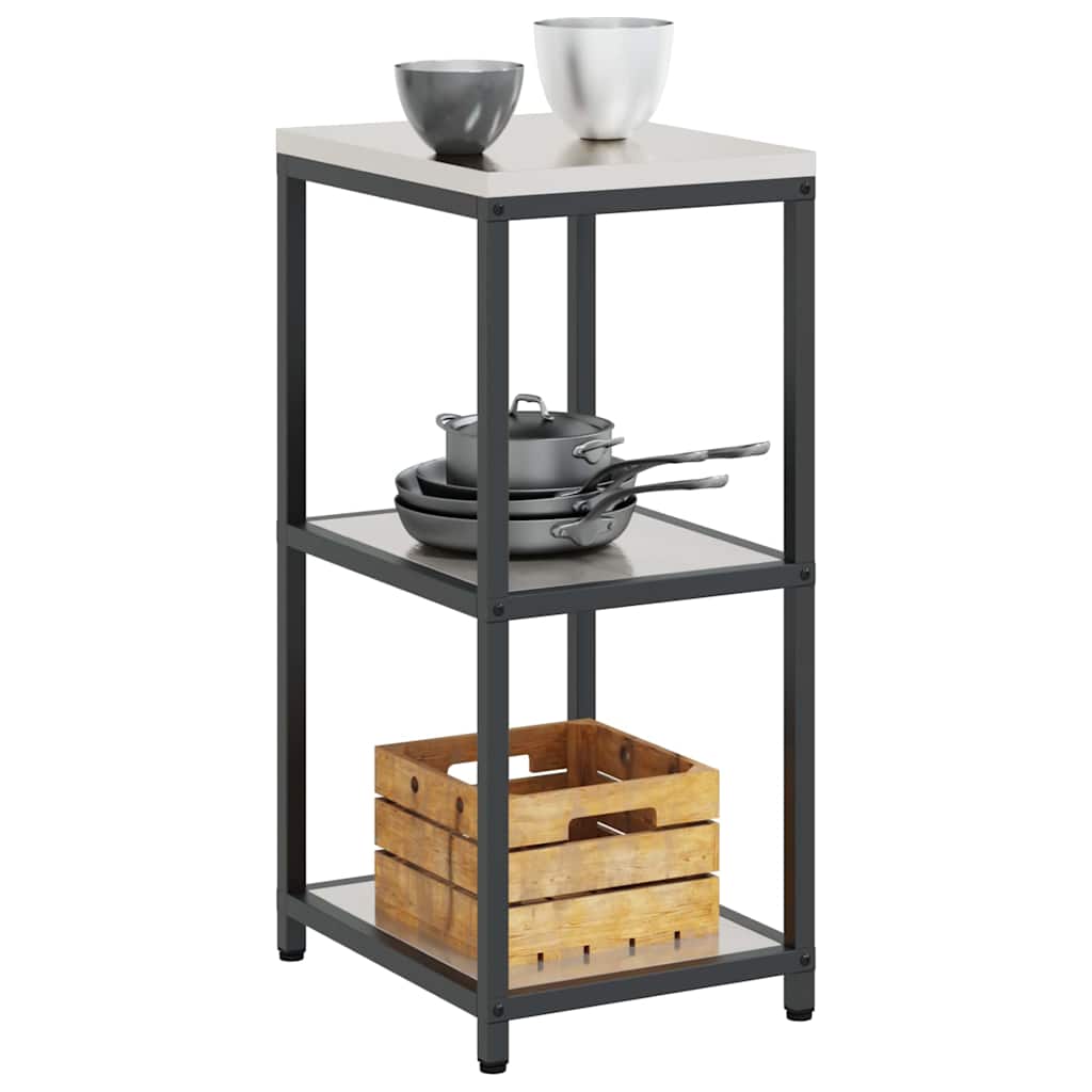 Étagère de rangement de cuisine Argenté Acier inoxydable