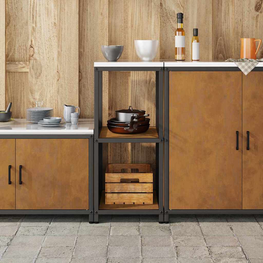 Étagère de rangement de cuisine avec étagère Rouillé