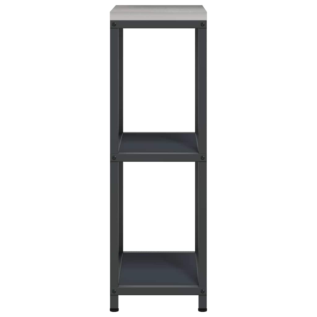 Étagère de rangement de cuisine avec étagère Anthracite Acier
