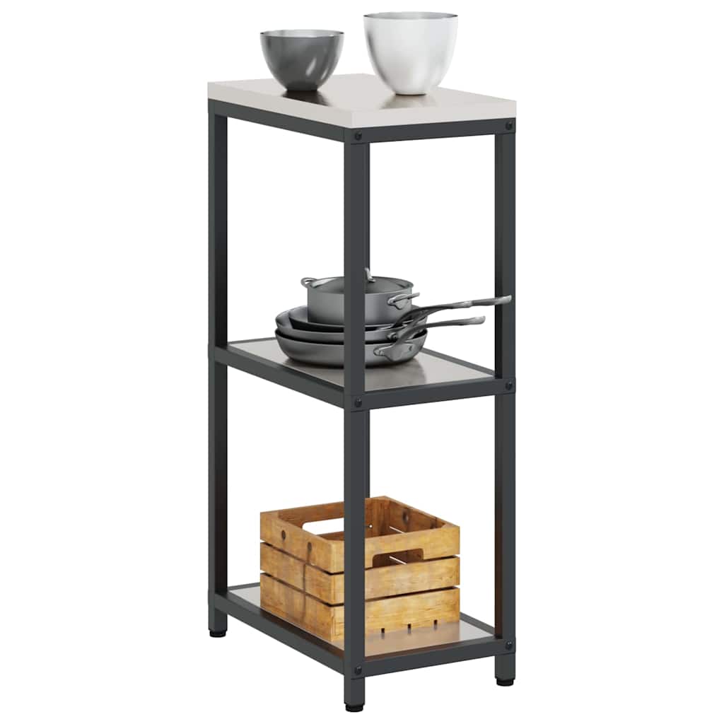 Étagère de rangement de cuisine Argenté Acier inoxydable