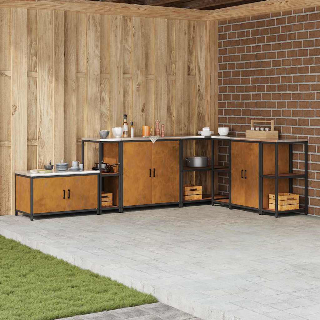 Étagère de rangement de cuisine avec étagère Rouillé