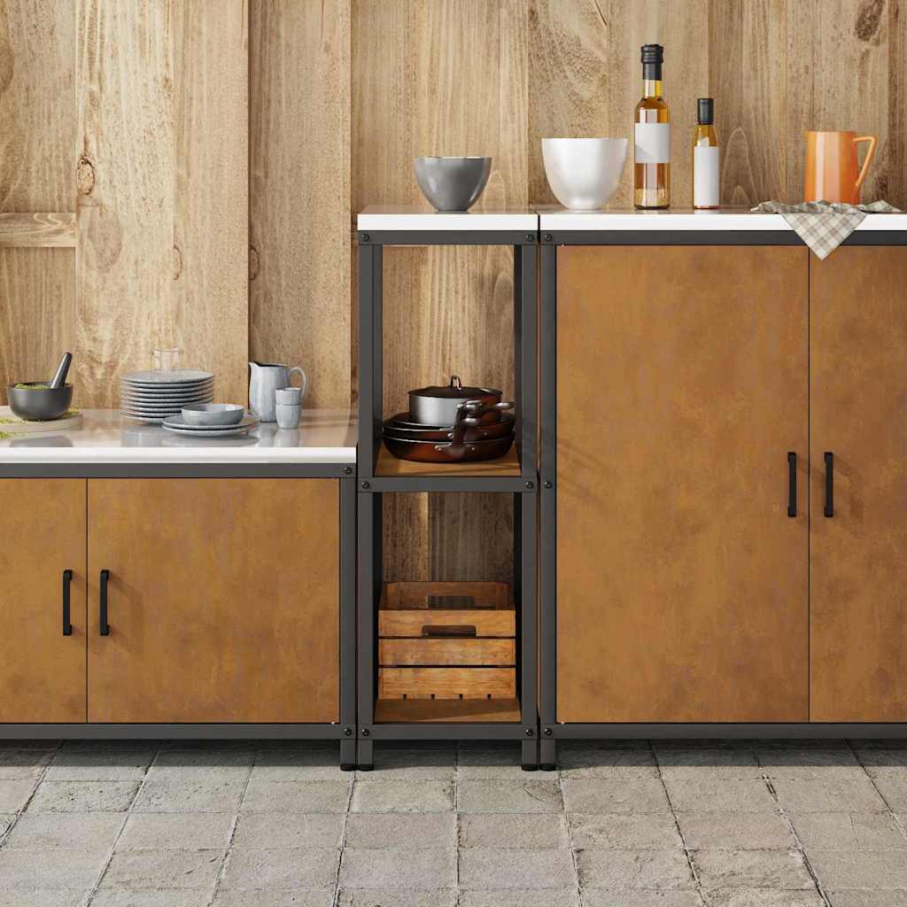 Étagère de rangement de cuisine avec étagère Rouillé