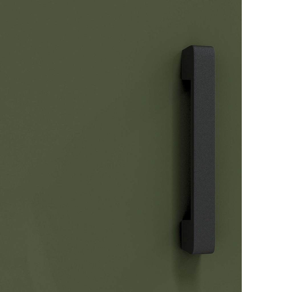 Meuble de rangement de cuisine avec étagère Vert olive Acier
