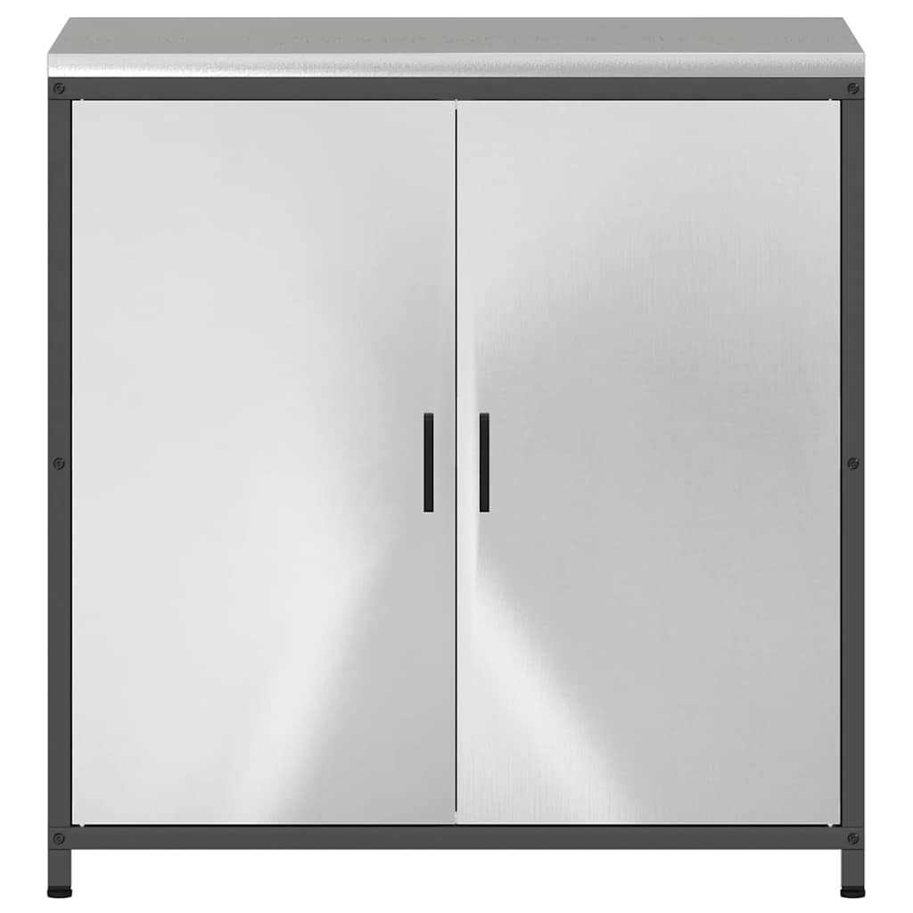 Meuble de rangement de cuisine Argenté Acier inoxydable