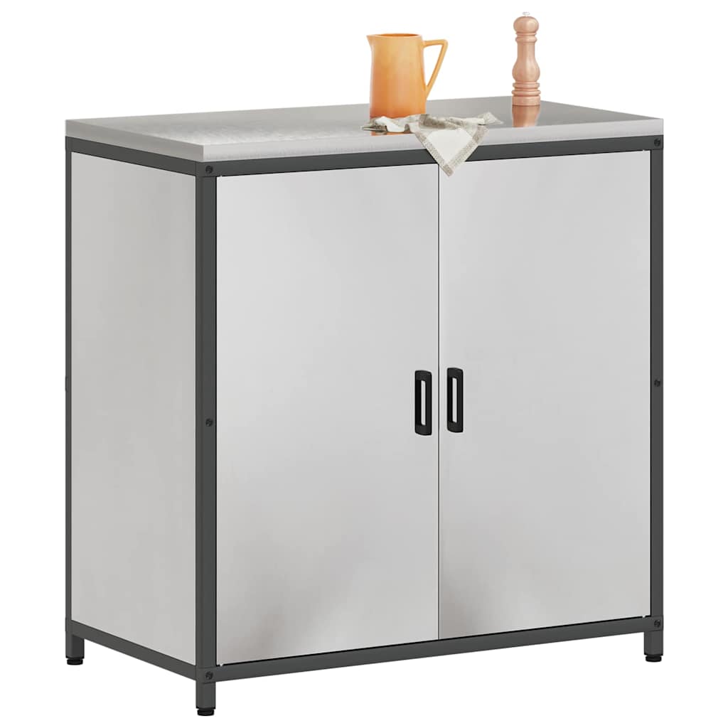 Meuble de rangement de cuisine Argenté Acier inoxydable