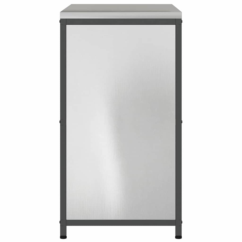 Meuble de rangement de cuisine Argenté Acier inoxydable