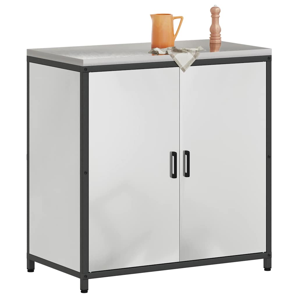 Meuble de rangement de cuisine Argenté Acier galvanisé
