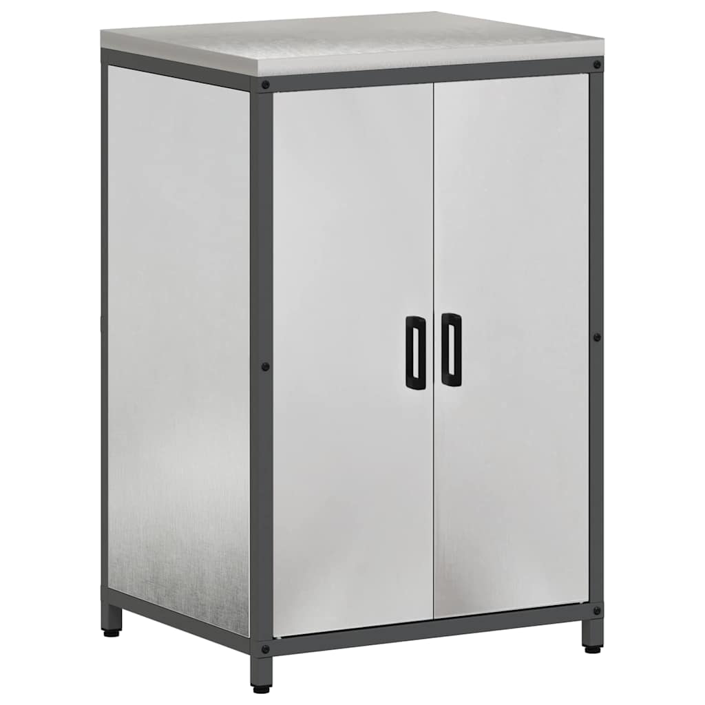 Meuble de rangement de cuisine Argenté Acier inoxydable