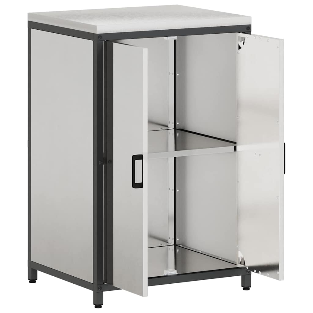Meuble de rangement de cuisine Argenté Acier inoxydable