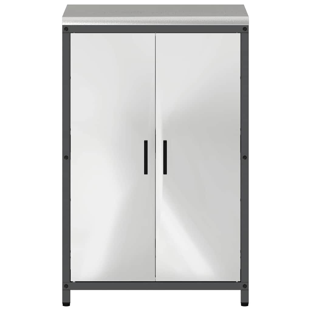 Meuble de rangement de cuisine Argenté Acier inoxydable