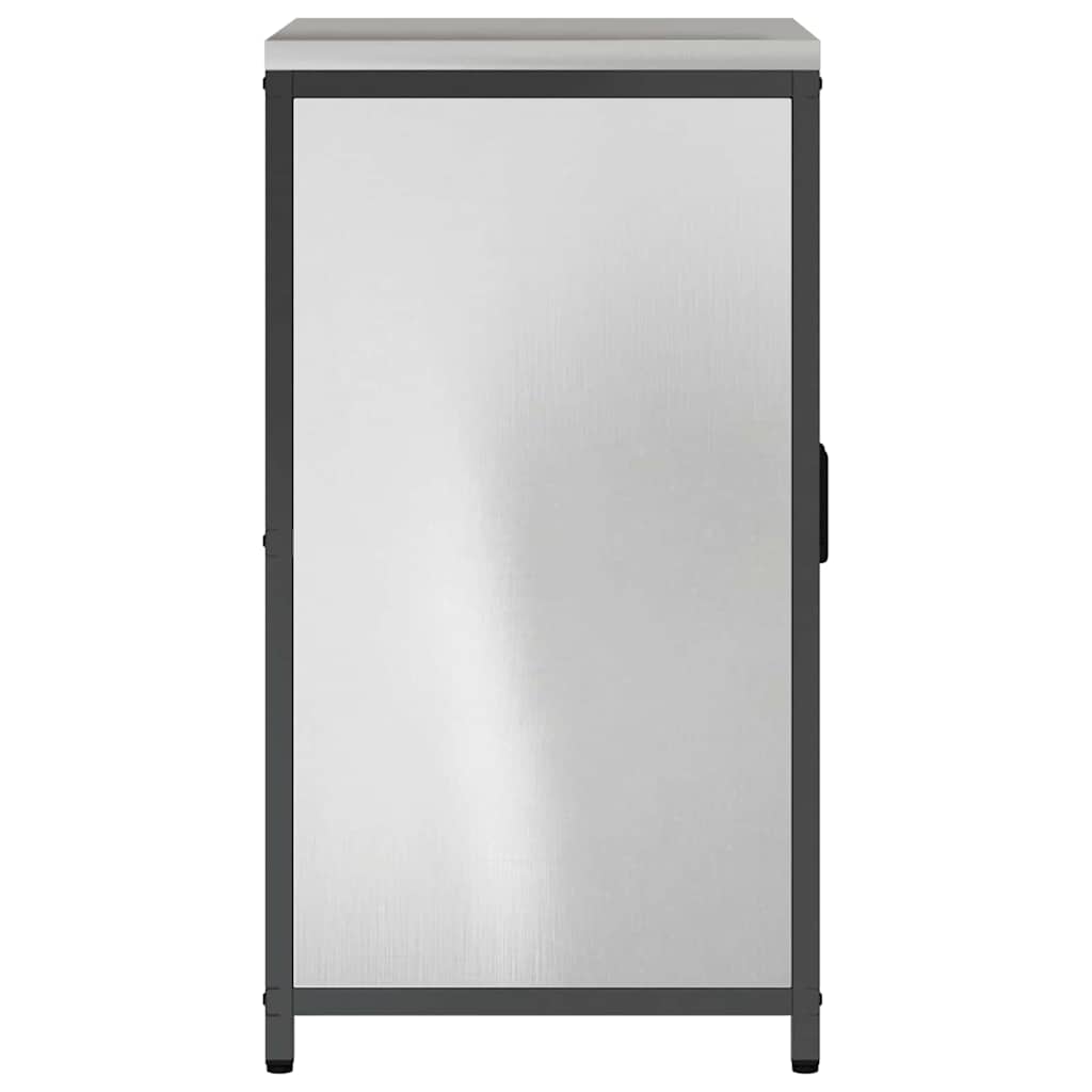 Meuble de rangement de cuisine Argenté Acier inoxydable