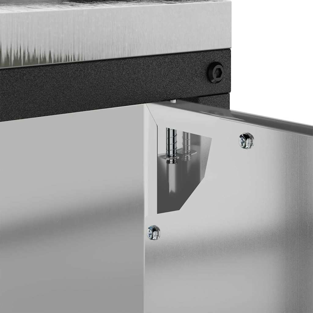 Meuble de rangement de cuisine Argenté Acier galvanisé