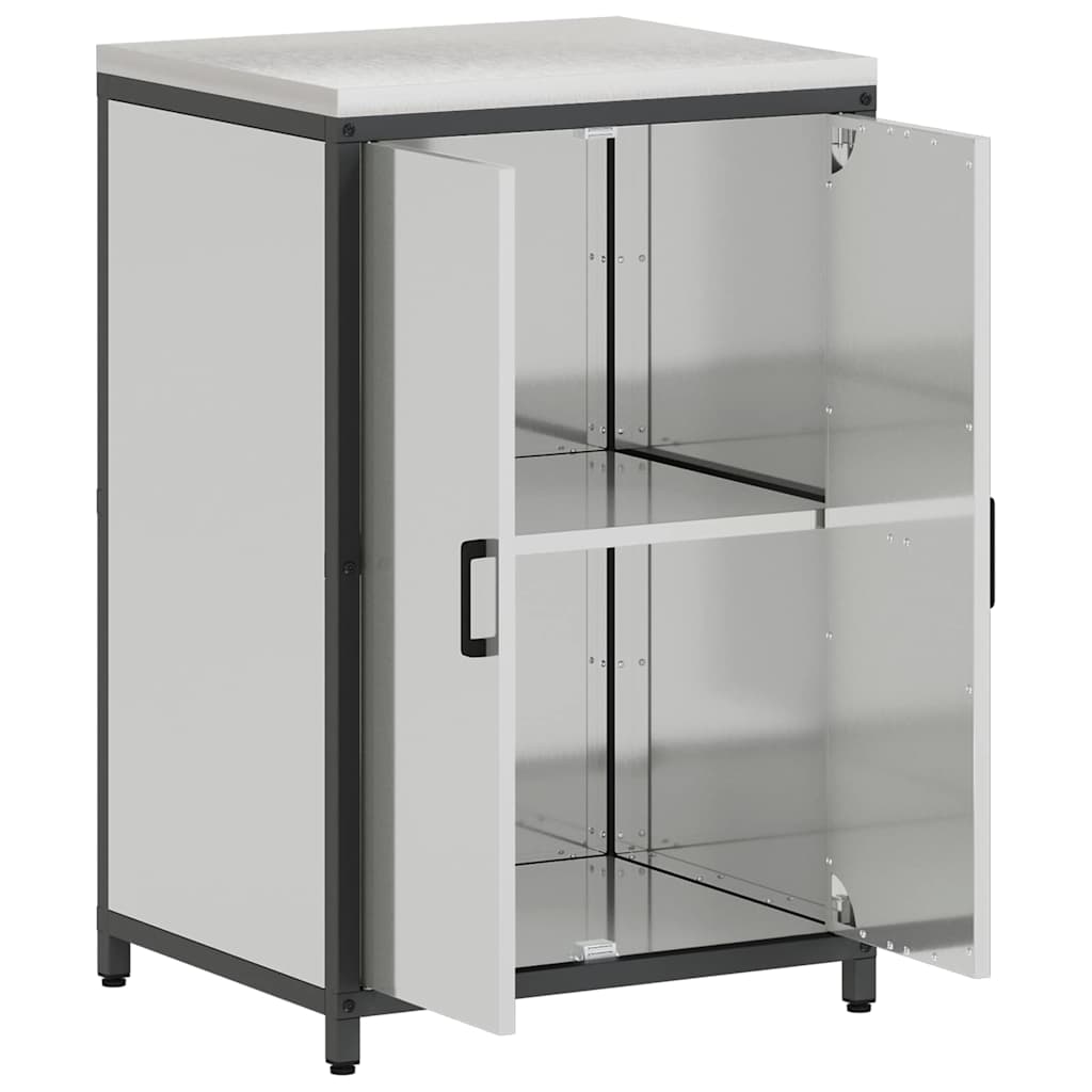 Meuble de rangement de cuisine Argenté Acier galvanisé